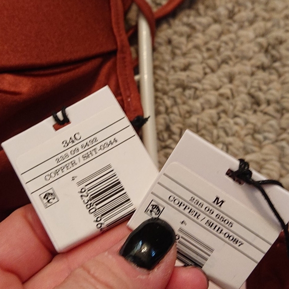 NEW UNUSED Shade & Shore Copper Swimsuit - Picture 3 of 4